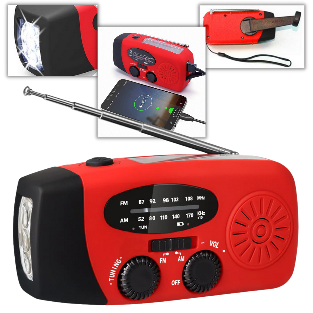 Solar Emergency Charger - Emergency Survival Solar Mini Portable Radio