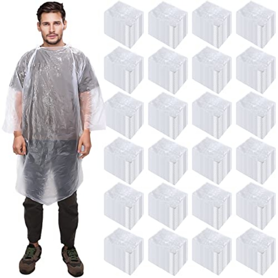 Emergency Poncho Rain - 150 Pcs Disposable Rain Ponchos Bulk