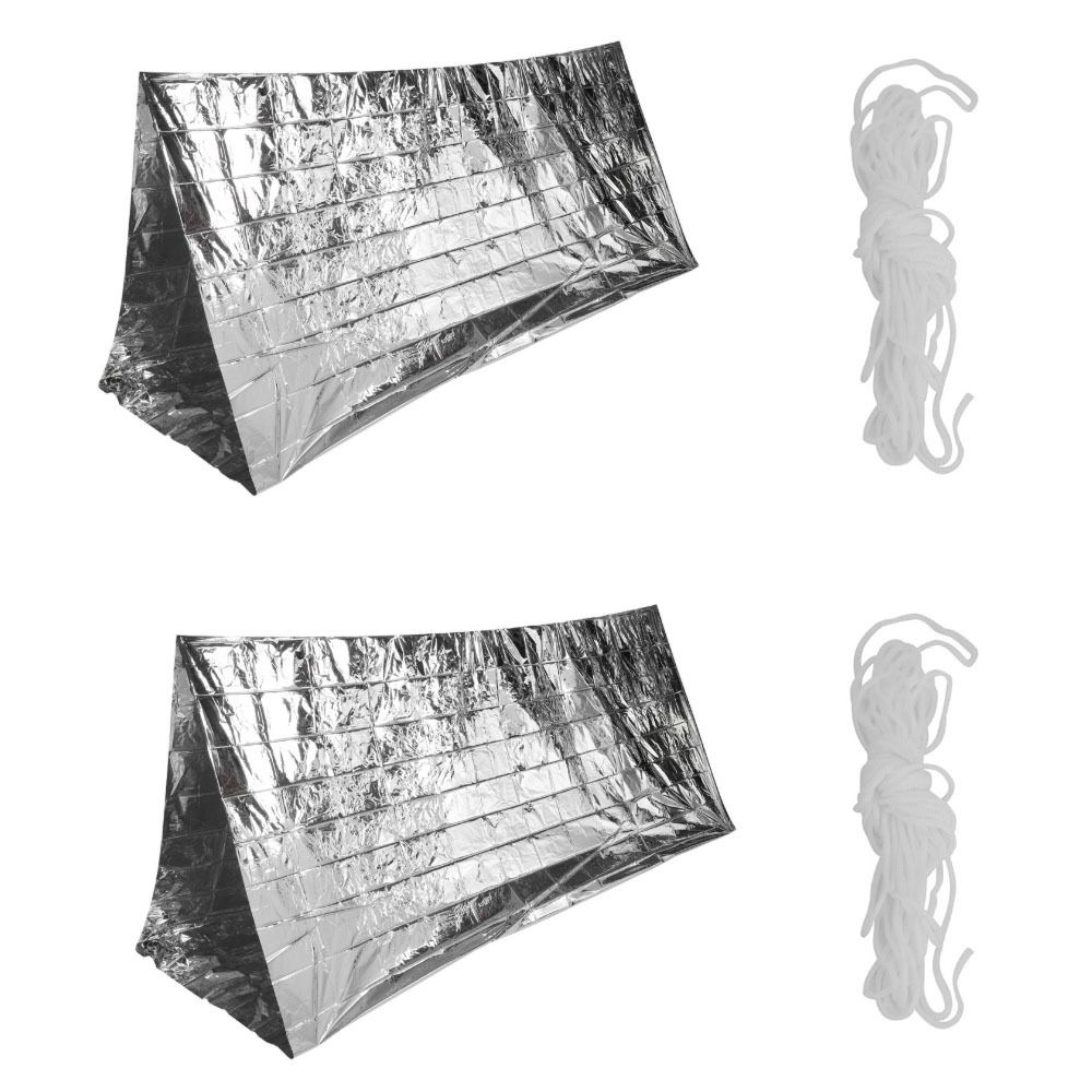 2 Pcs Durable Reflective Emerg – обзор и цена Survival Blanket Reflective