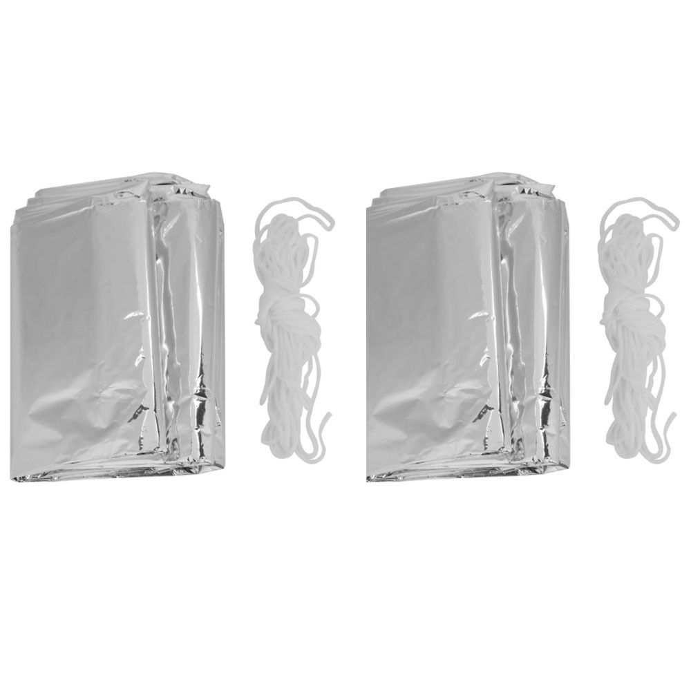 2 Pcs Durable Reflective Emerg – обзор и цена Survival Blanket Reflective