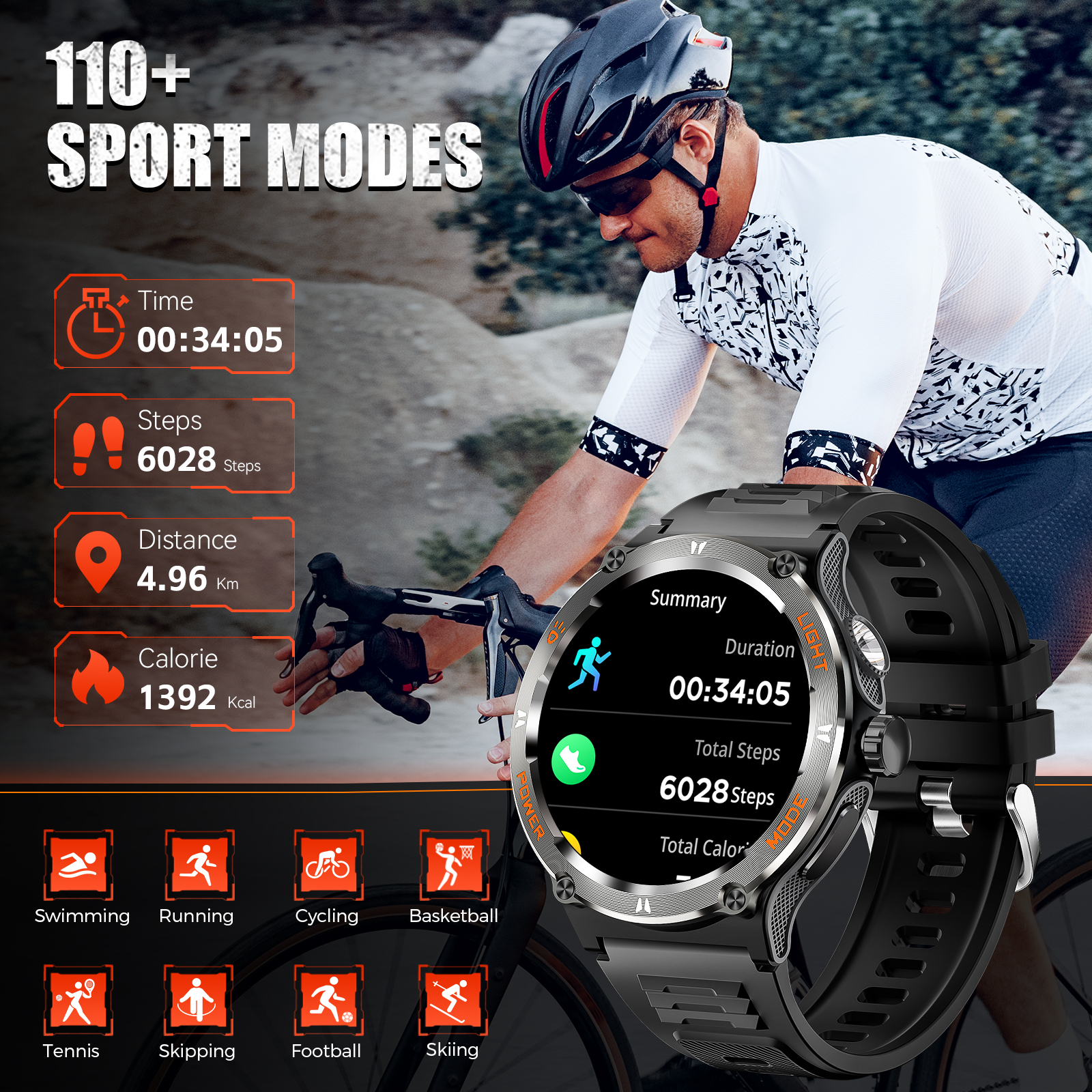 EIGIIS Smart Watch 3ATM Waterp – обзор и цена Compass Lensatic