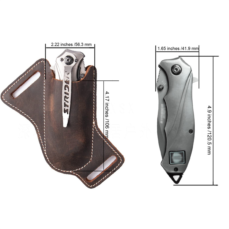 1PC Leather Knives Sheaths Fol – обзор и цена Fire Starting Kit