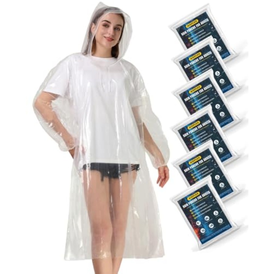 Disposable Rain Ponchos for Ad – обзор и цена Emergency Poncho Rain