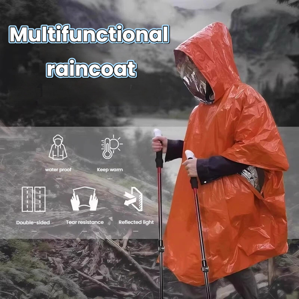 Portable Outdoor Emergency Rai – обзор и цена Emergency Poncho Rain