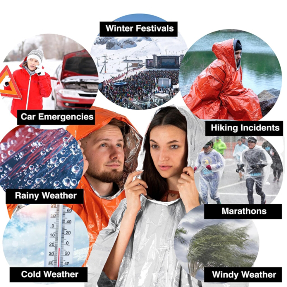 Portable Outdoor Emergency Rai – обзор и цена Emergency Poncho Rain