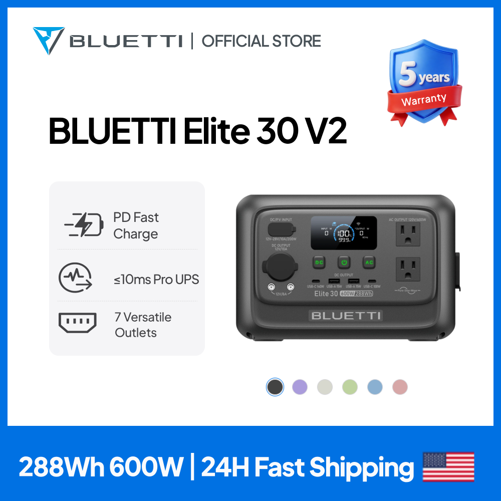 【Renew】BLUETTI Elite 30 V2 Por – обзор и цена Solar Emergency Charger