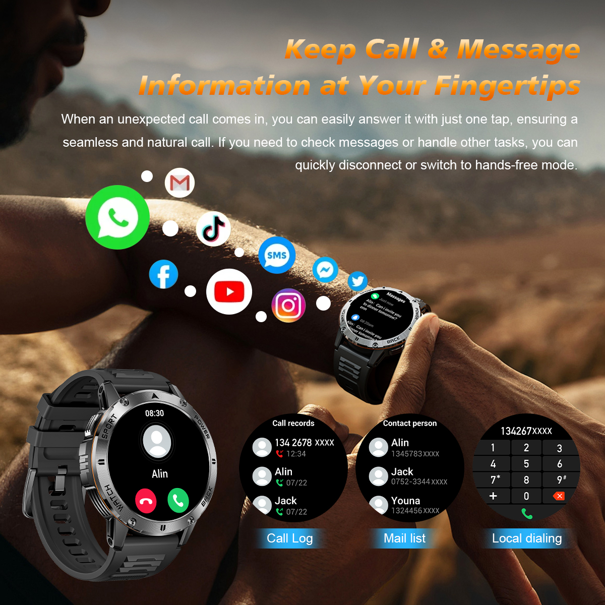DAORKOW 2026New Smart Watch Wi – обзор и цена Compass Lensatic
