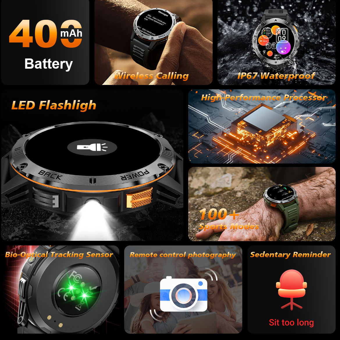 DAORKOW 2026New Smart Watch Wi – обзор и цена Compass Lensatic