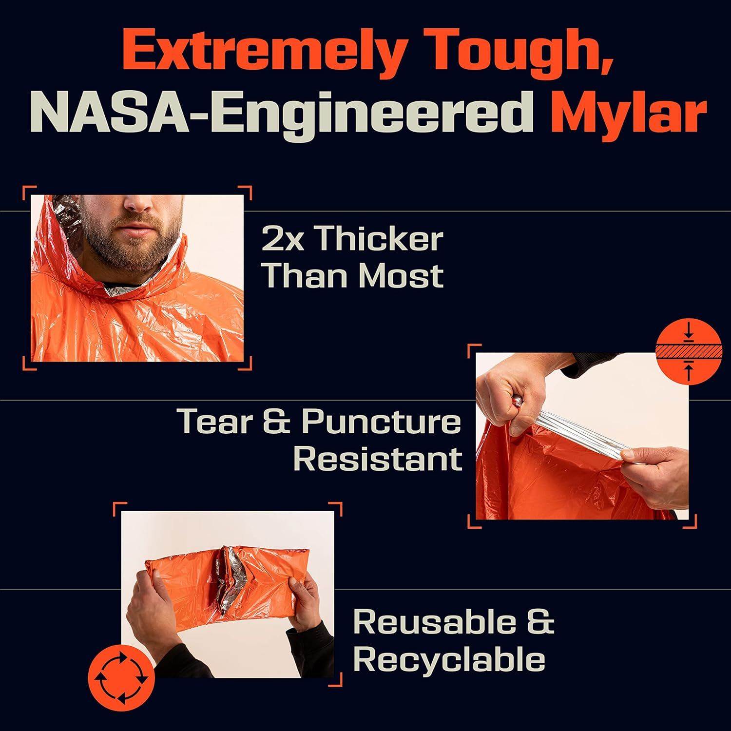 Emergency Rain Poncho Thermal  – обзор и цена Emergency Poncho Rain