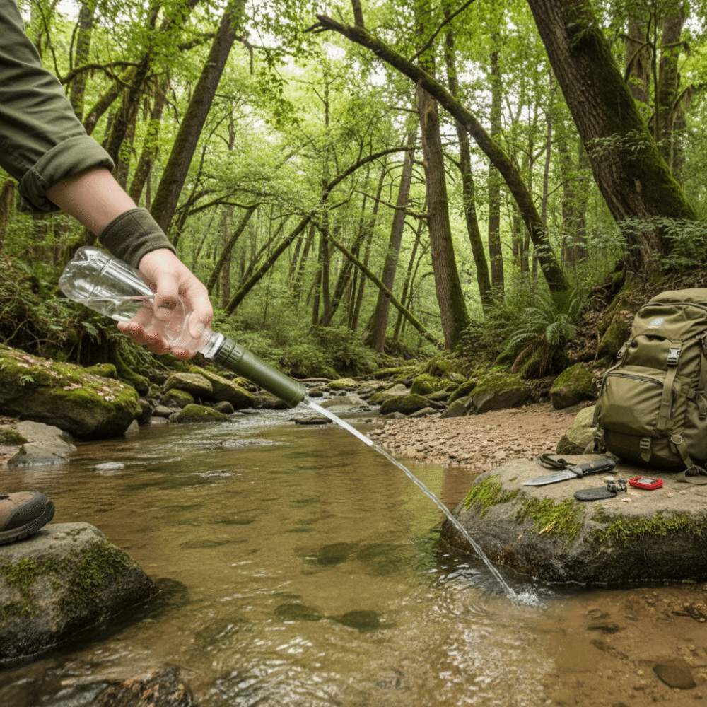 ABS Outdoor Mini Water Filter  – обзор и цена Water Purification Straw