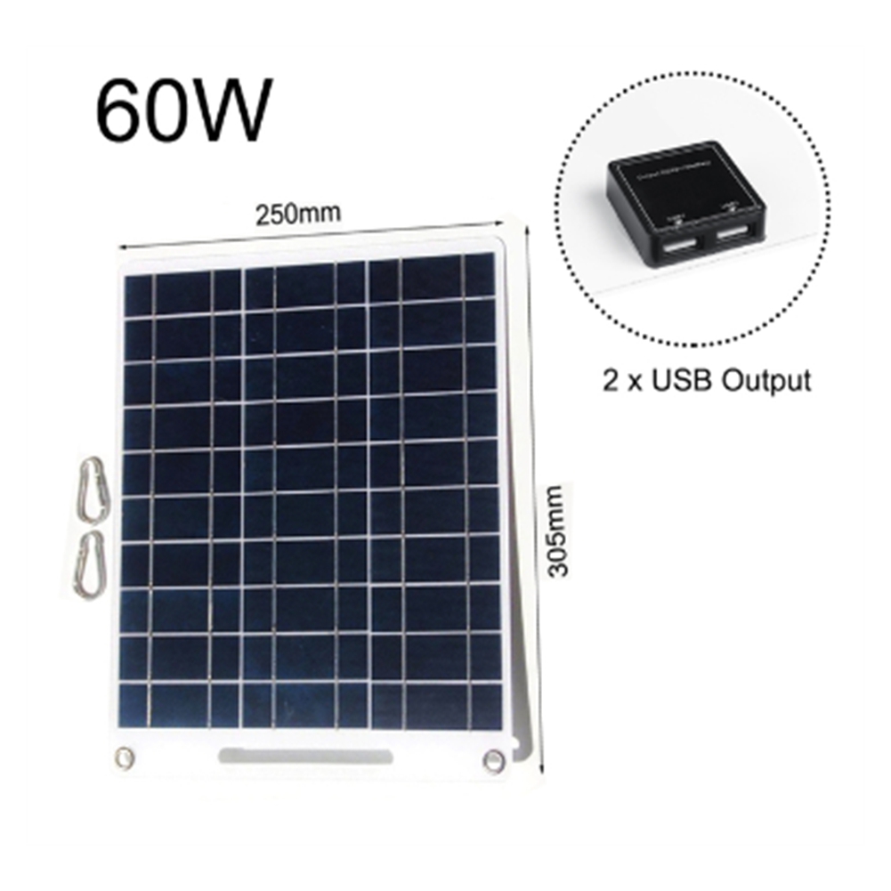 New 60W Solar Panel Portable 5 – обзор и цена Solar Emergency Charger