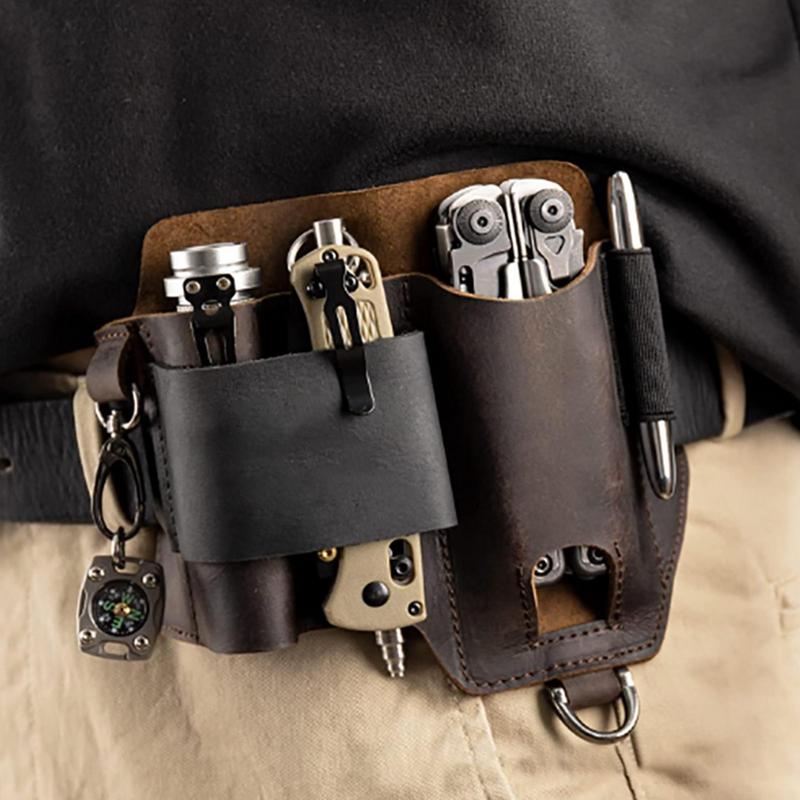 Men Leather EDCs Organizer She – обзор и цена Fire Starting Kit