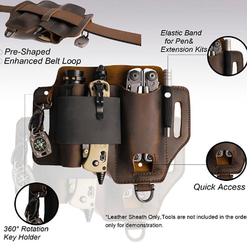 Men Leather EDCs Organizer She – обзор и цена Fire Starting Kit