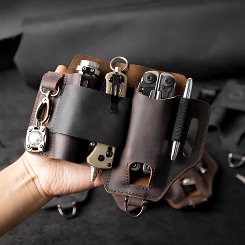 Men Leather EDCs Organizer She – обзор и цена Fire Starting Kit