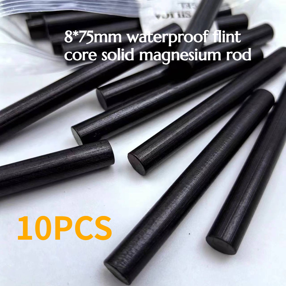 10PCS 8*75mm Waterproof Flint  – обзор и цена Magnesium Fire Starter
