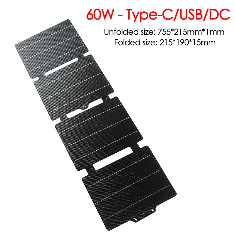 30W 60W Foldable Solar Panel B – обзор и цена Solar Emergency Charger