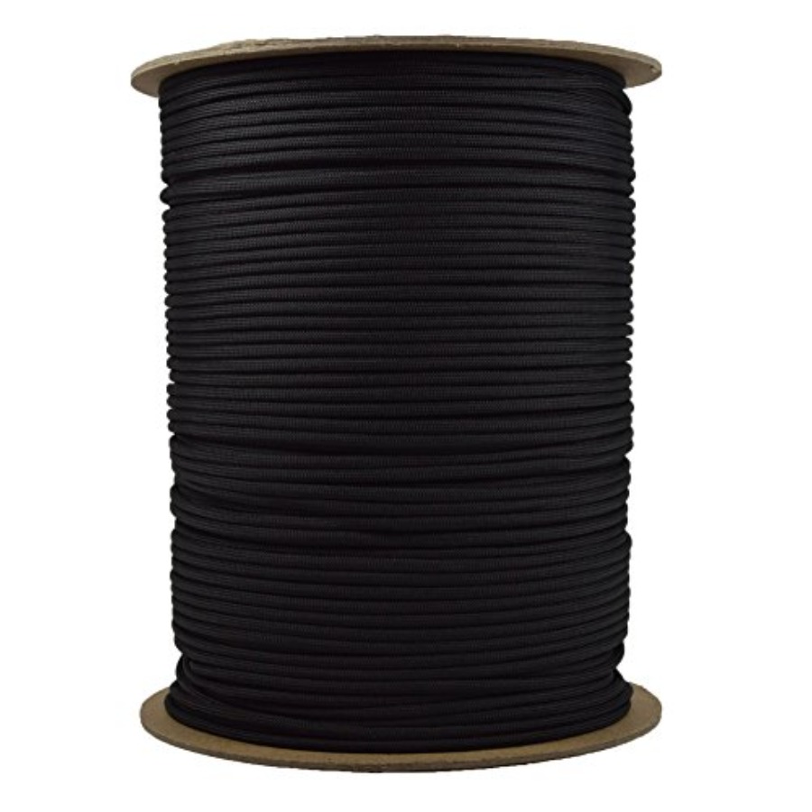 Paracord 1000 ft. Spool - Blac – обзор и цена Para Cord 1000Ft