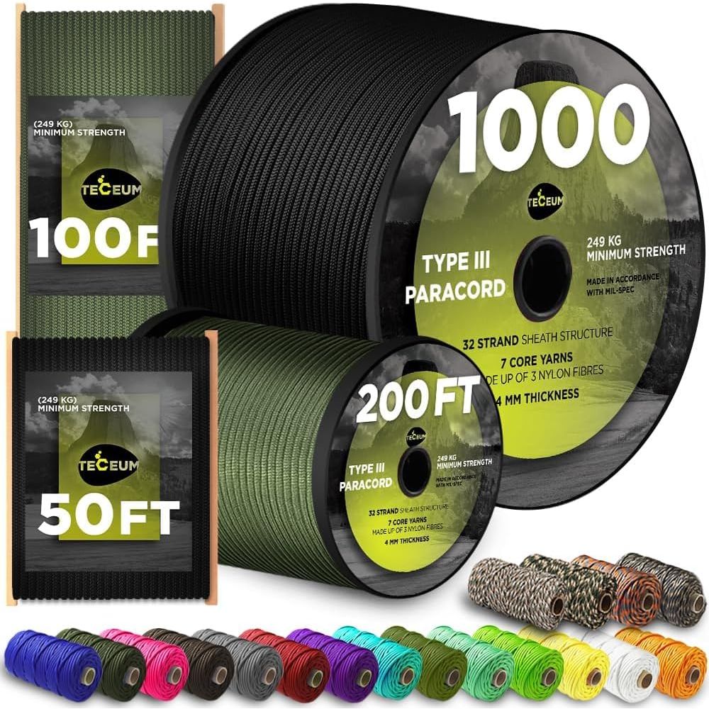 5/32 1000ft Paracord Rope - 20 – обзор и цена Para Cord 1000Ft