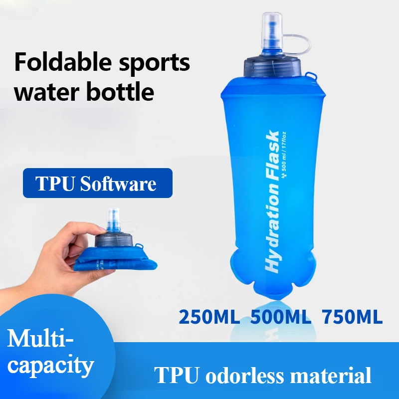 250ml 500ml 750ml Portable Fol – обзор и цена Water Bag Collapsible