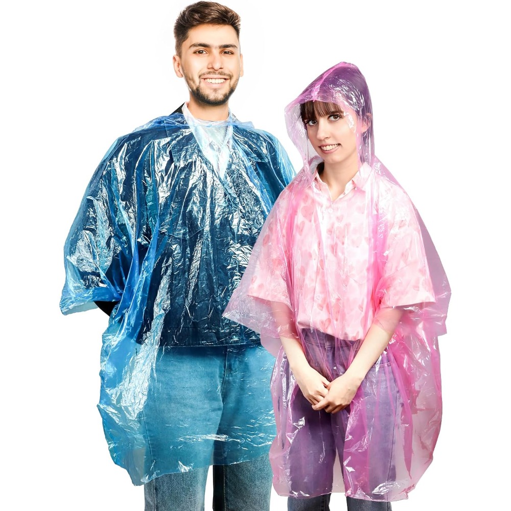 20 Pack Disposable Rain Poncho – обзор и цена Emergency Poncho Rain