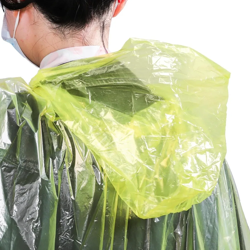 20 Pack Disposable Rain Poncho – обзор и цена Emergency Poncho Rain