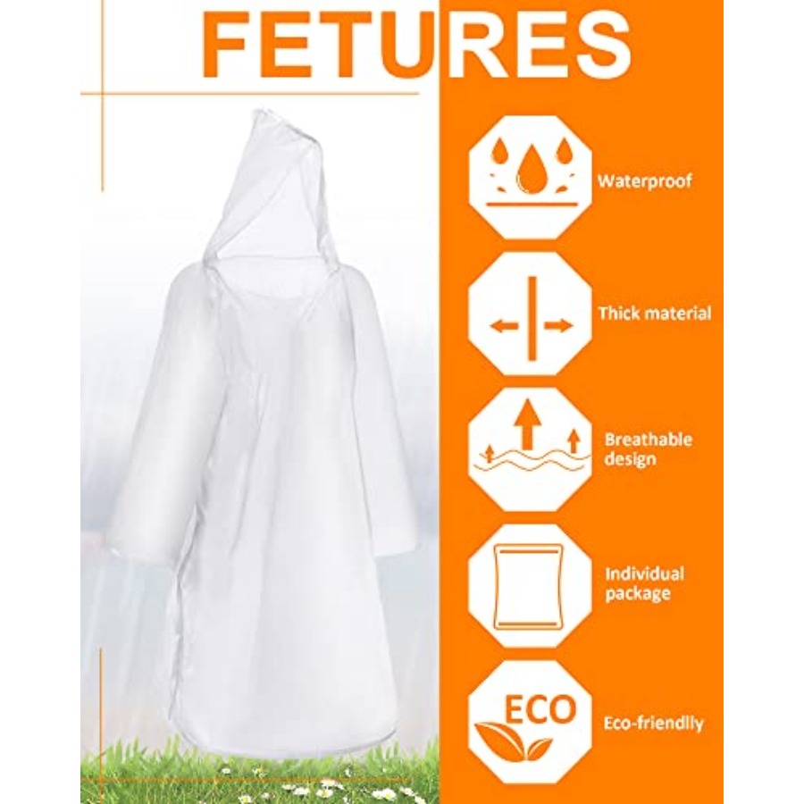 120 Pack Disposable Rain Ponch – обзор и цена Emergency Poncho Rain