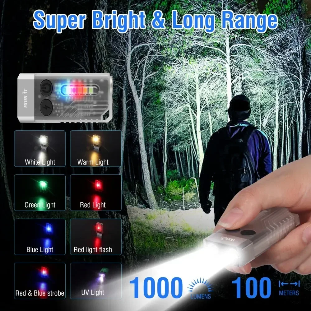 BORUiT V10 Keychain UV LED EDC – обзор и цена Fishing Kit Compact