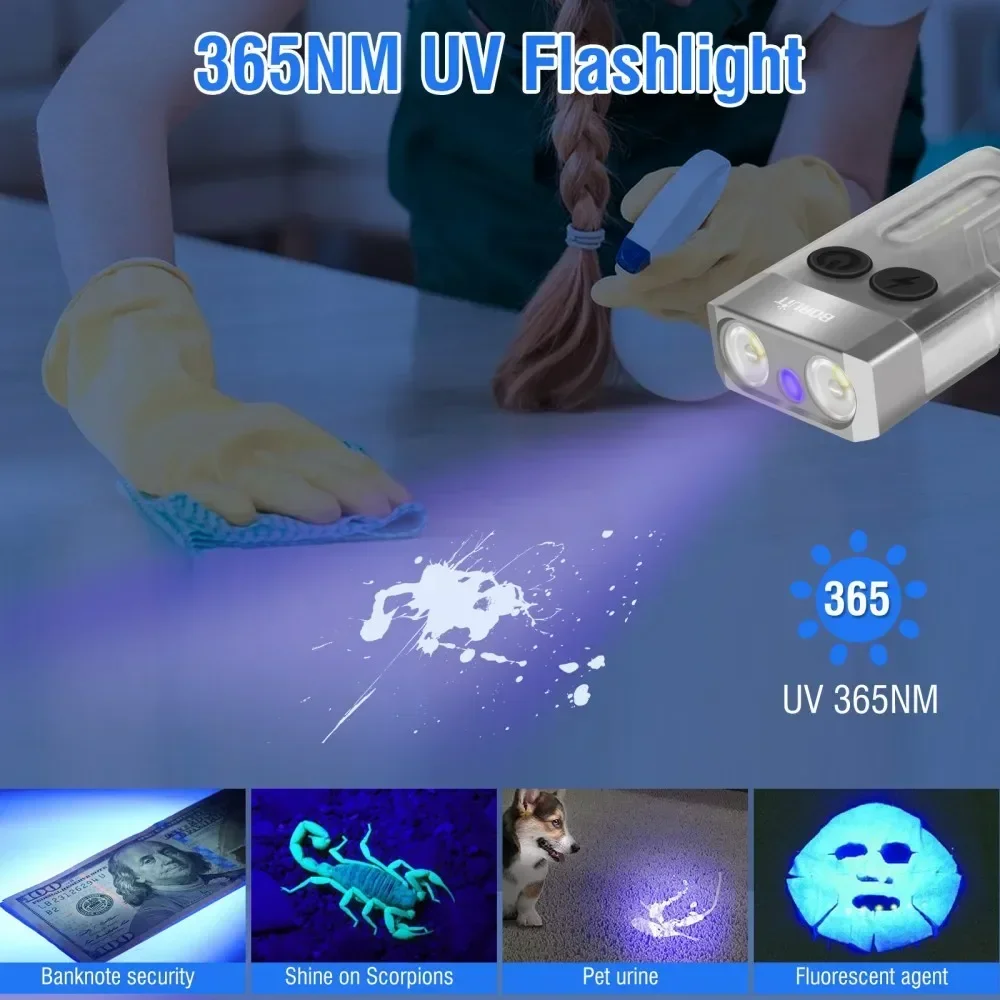 BORUiT V10 Keychain UV LED EDC – обзор и цена Fishing Kit Compact