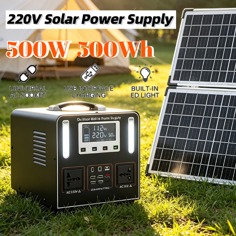 500Wh 500W 220V Portable Power – обзор и цена Solar Emergency Charger