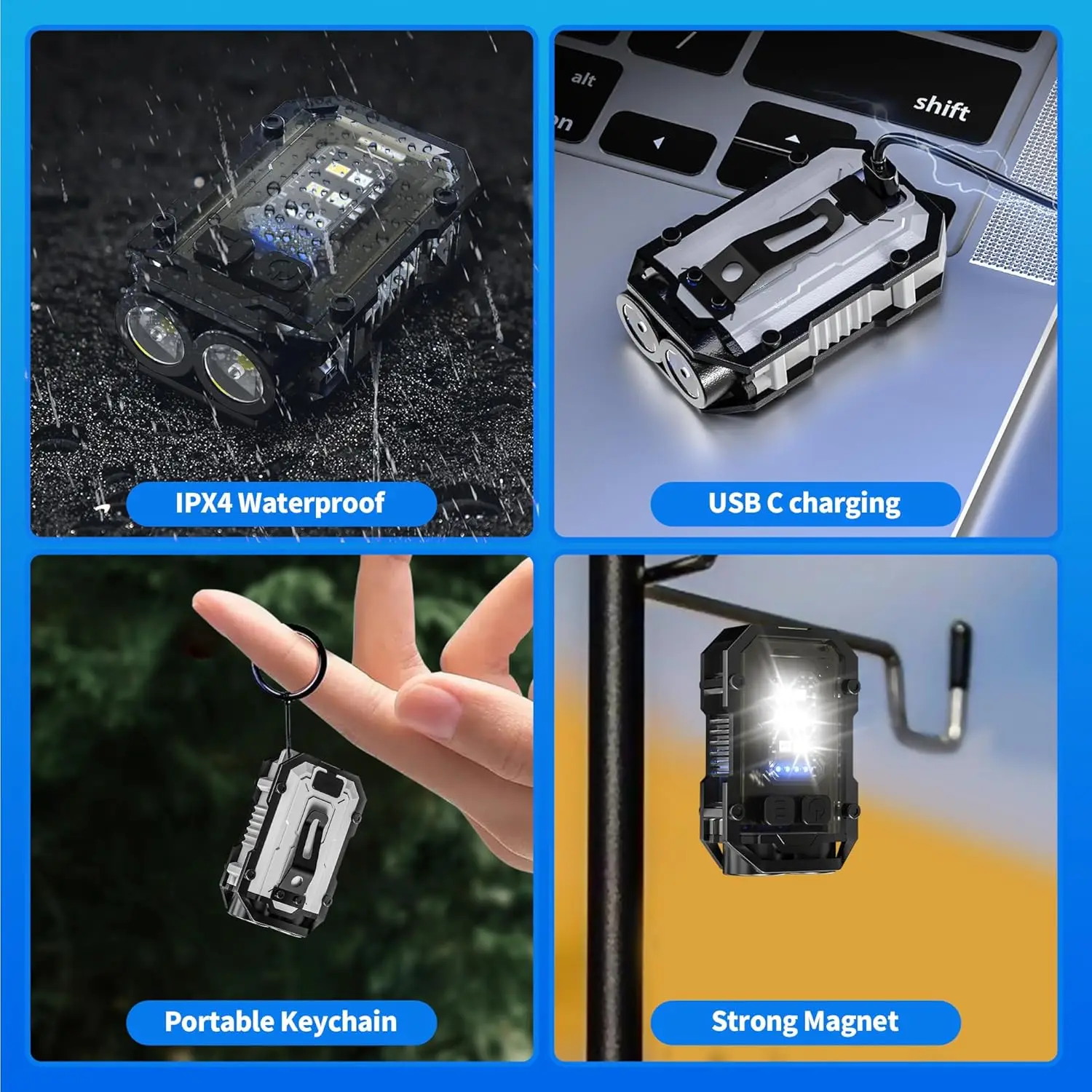 Mini COB Keychain Flashlight,C – обзор и цена Fishing Kit Compact