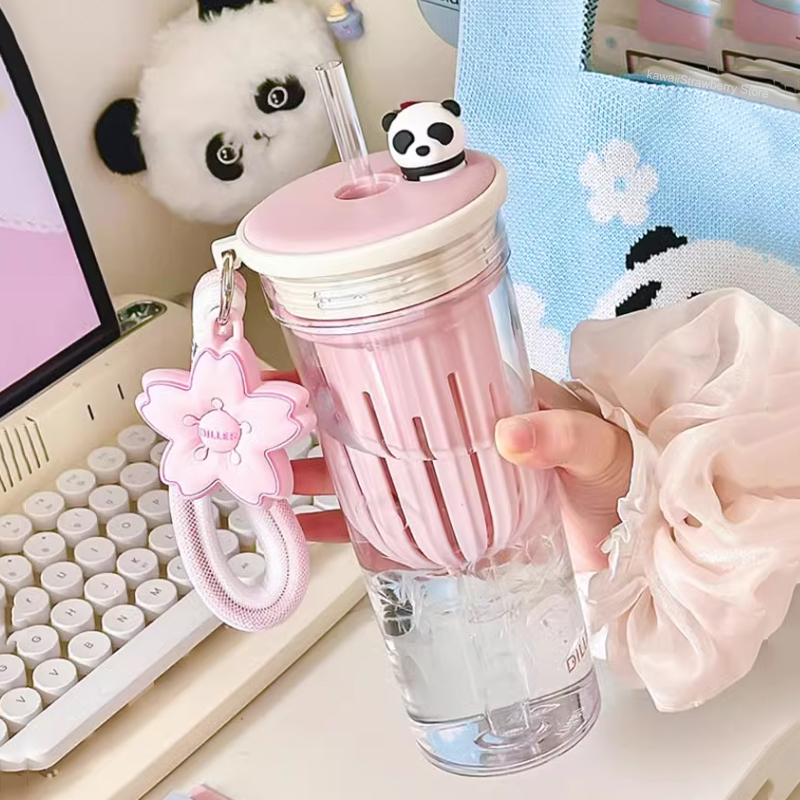 650ml Kawaii Water Bottle With – обзор и цена Water Purification Straw