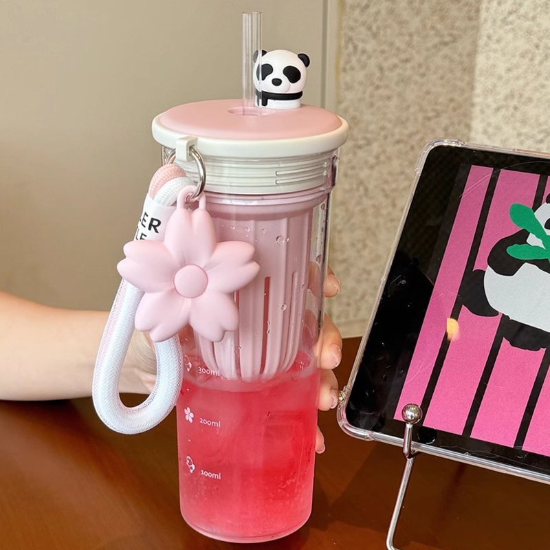 650ml Kawaii Water Bottle With – обзор и цена Water Purification Straw