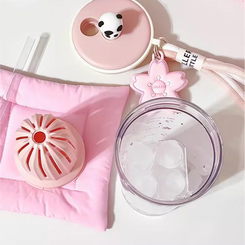650ml Kawaii Water Bottle With – обзор и цена Water Purification Straw