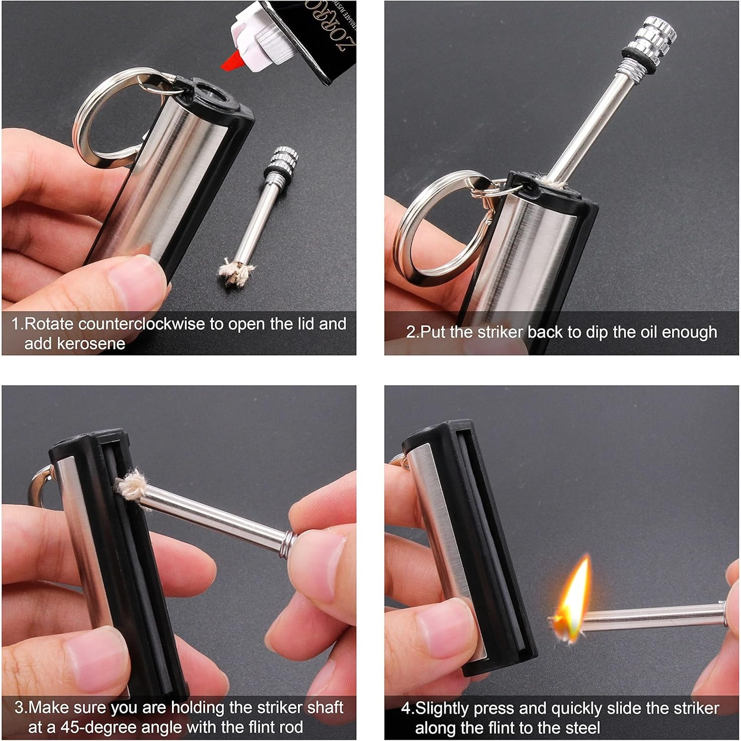 1-5-pack Magnesium flint set,  – обзор и цена Magnesium Fire Starter