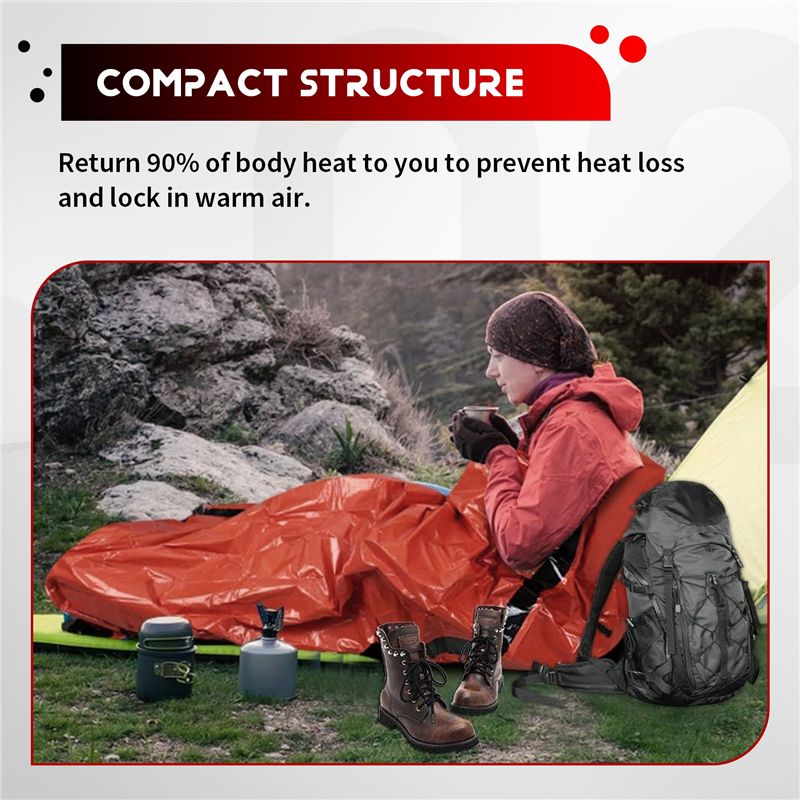 【STOCK】Emergency Sleeping Bag  – обзор и цена Bivy Bag Emergency