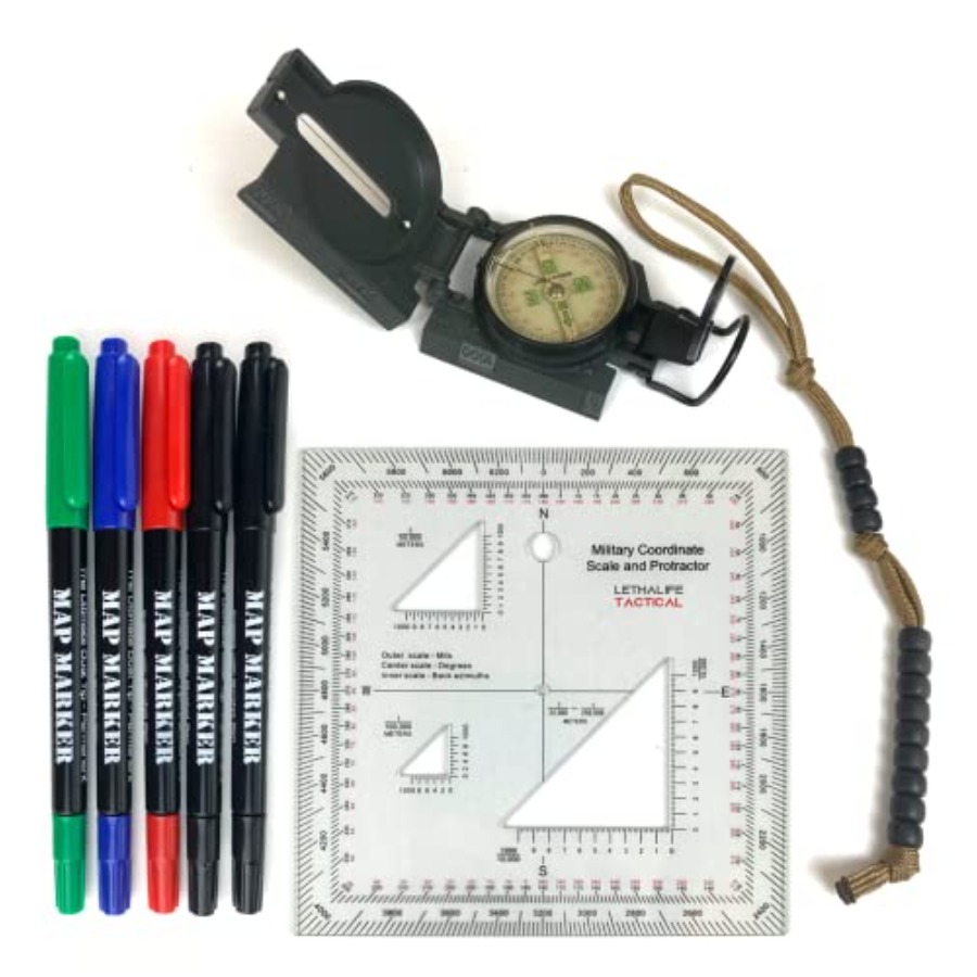 Land Nav Kit with Lensatic Com – обзор и цена Compass Lensatic