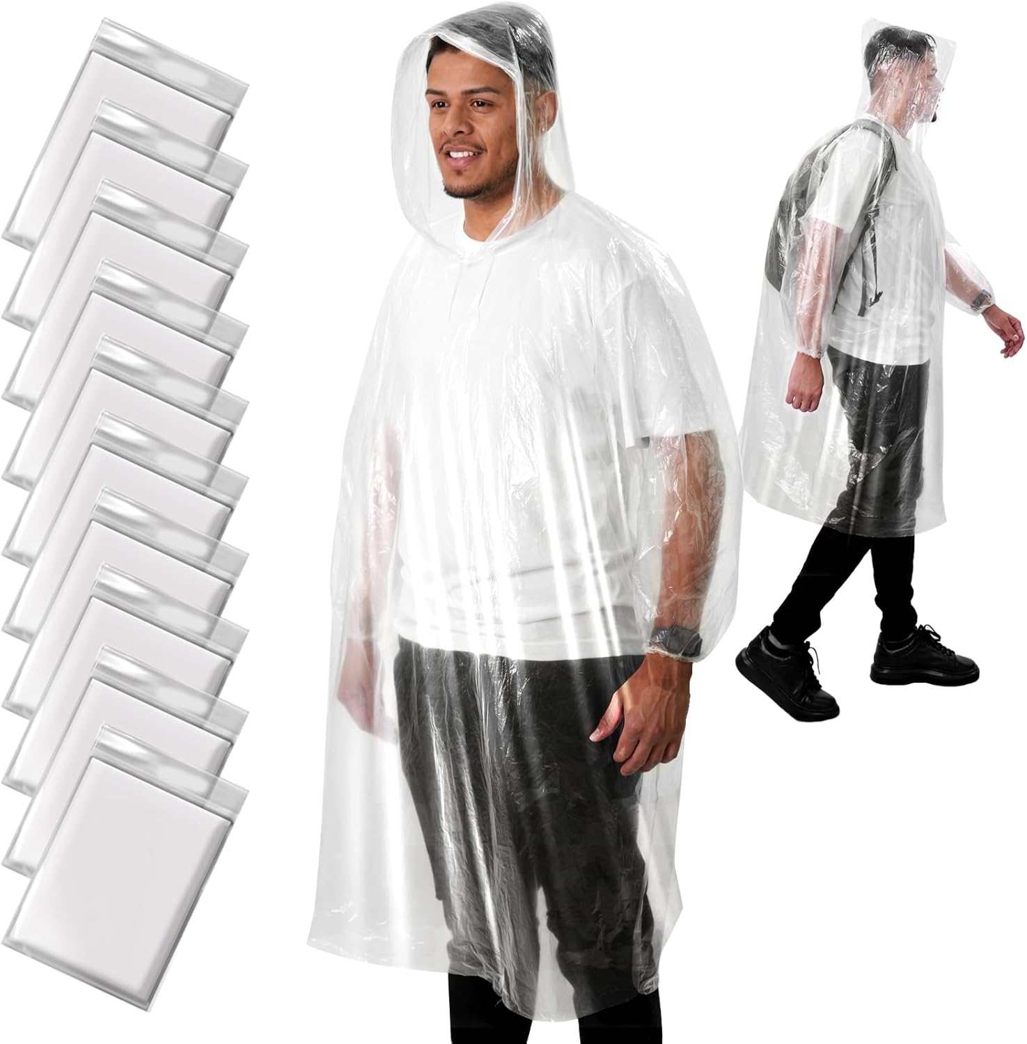 Disposable Rain Poncho for Adu – обзор и цена Emergency Poncho Rain