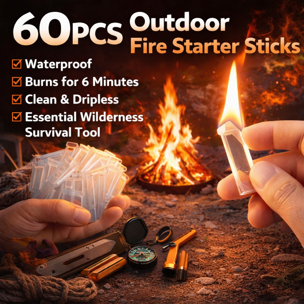 60PCS Waterproof Fire Starter  – обзор и цена Fire Starting Kit