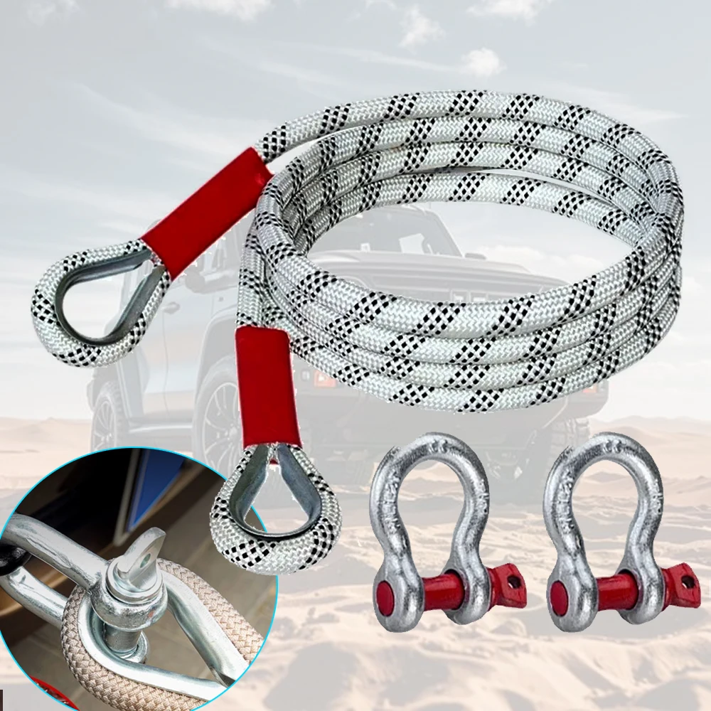 New Car Tow Strap 4x4 Offroad  – обзор и цена Rescue Rope Throw