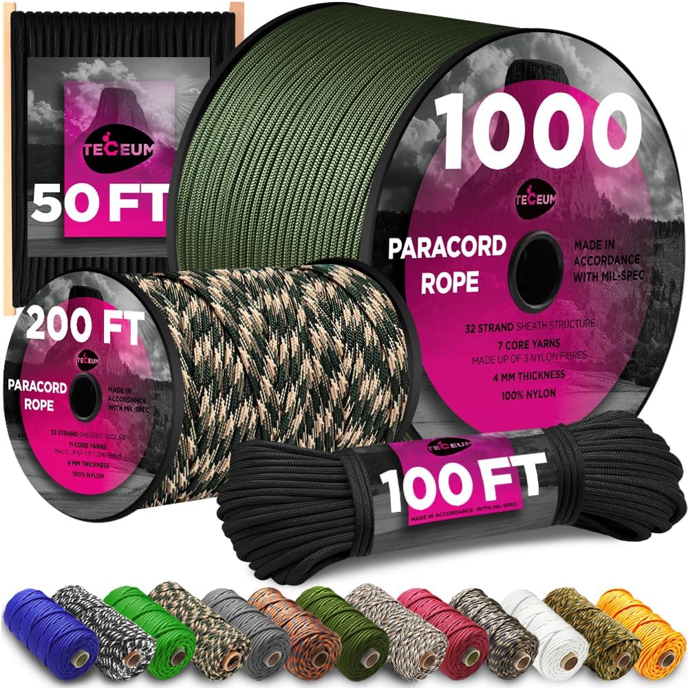 750 lb Paracord Rope 1000ft/20 – обзор и цена Para Cord 1000Ft