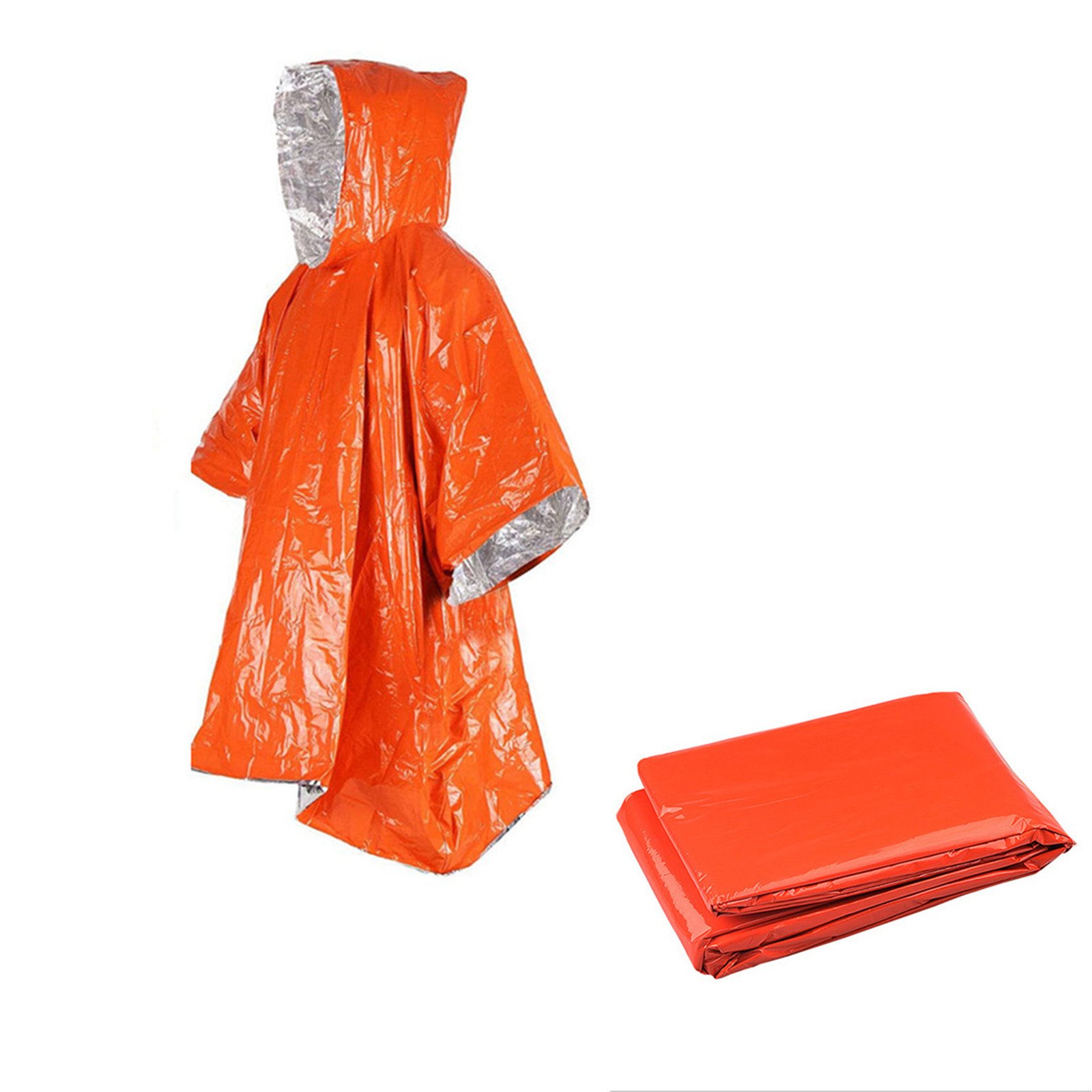 Emergency Disposable Aluminum  – обзор и цена Emergency Poncho Rain