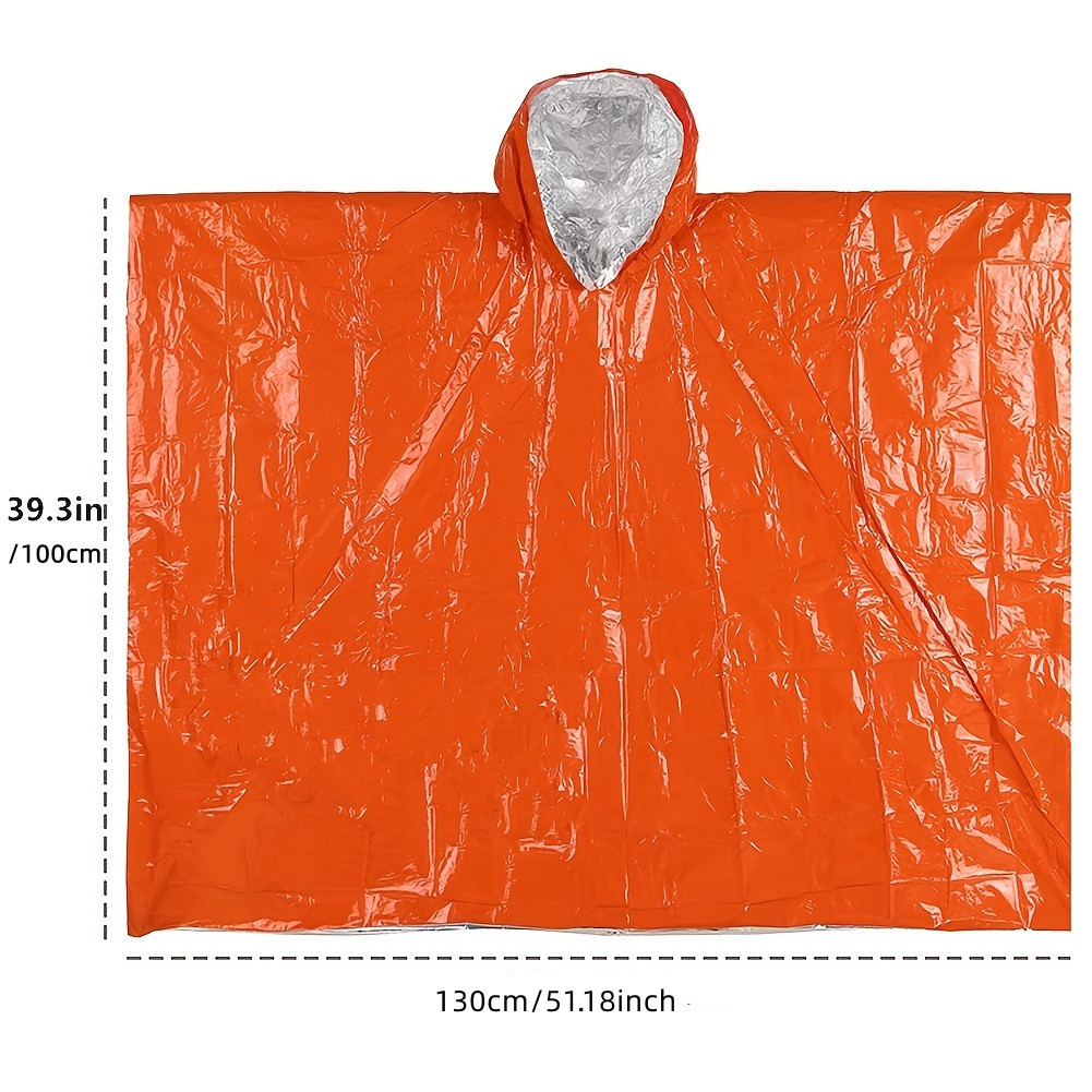 Emergency Disposable Aluminum  – обзор и цена Emergency Poncho Rain