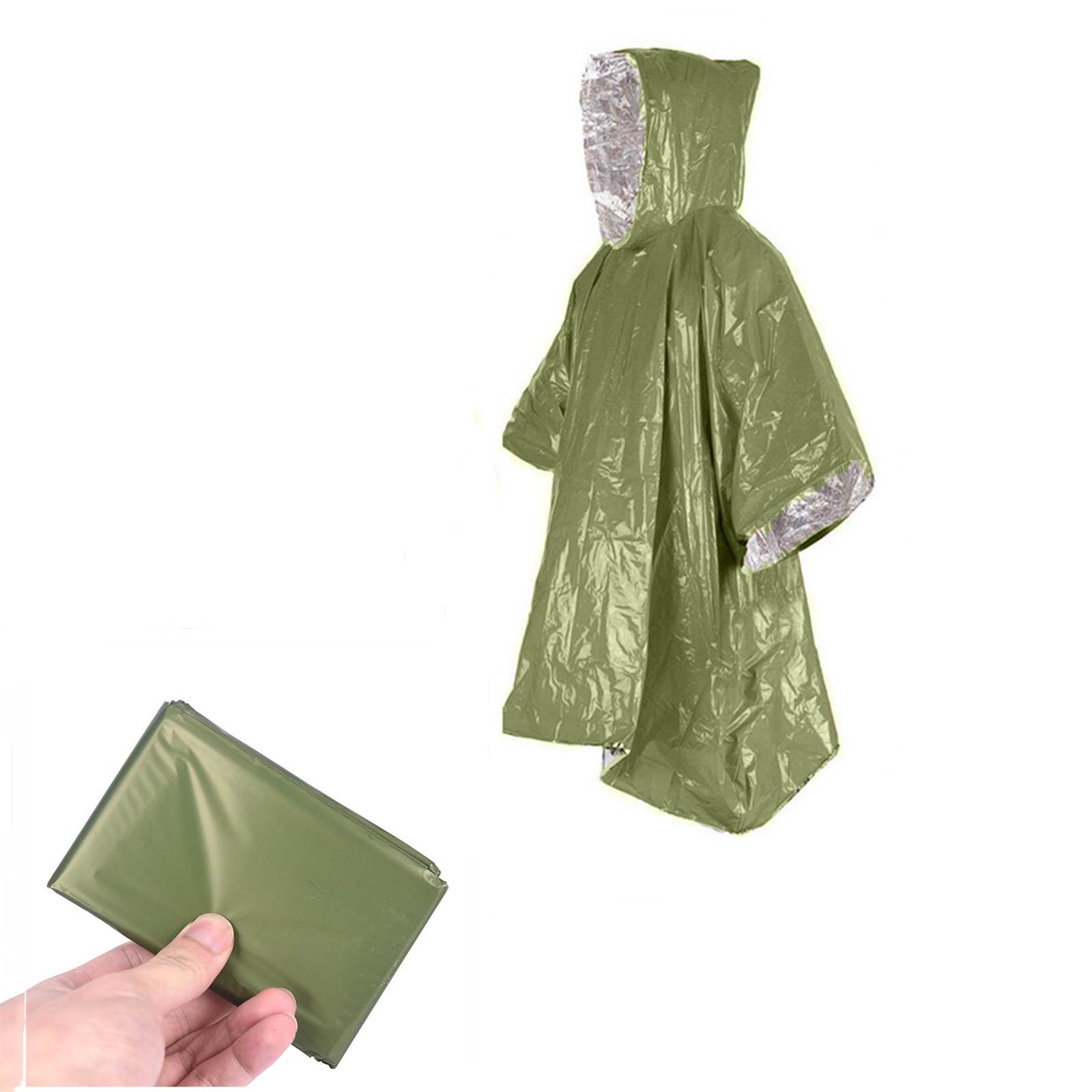Emergency Disposable Aluminum  – обзор и цена Emergency Poncho Rain