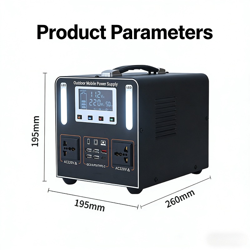 500W AC 220V Portable Power St – обзор и цена Solar Emergency Charger