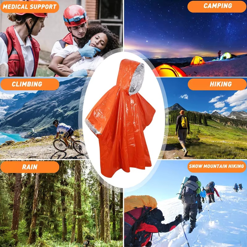 Emergency Survival Rain Poncho – обзор и цена Survival Blanket Reflective