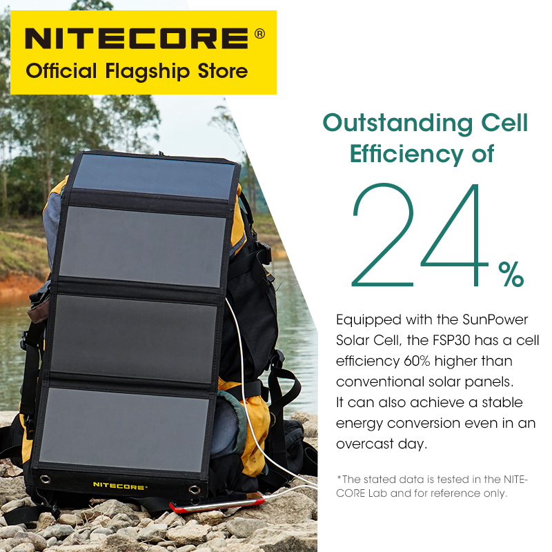 NITECORE FSP30 30W Portable So – обзор и цена Solar Emergency Charger