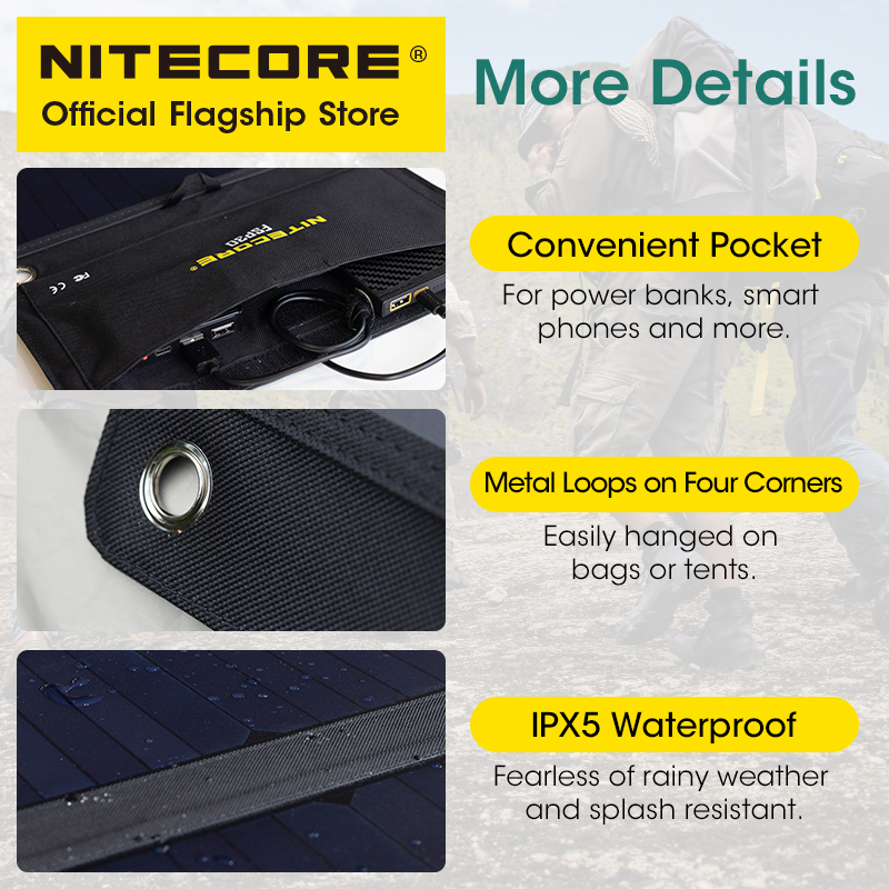 NITECORE FSP30 30W Portable So – обзор и цена Solar Emergency Charger