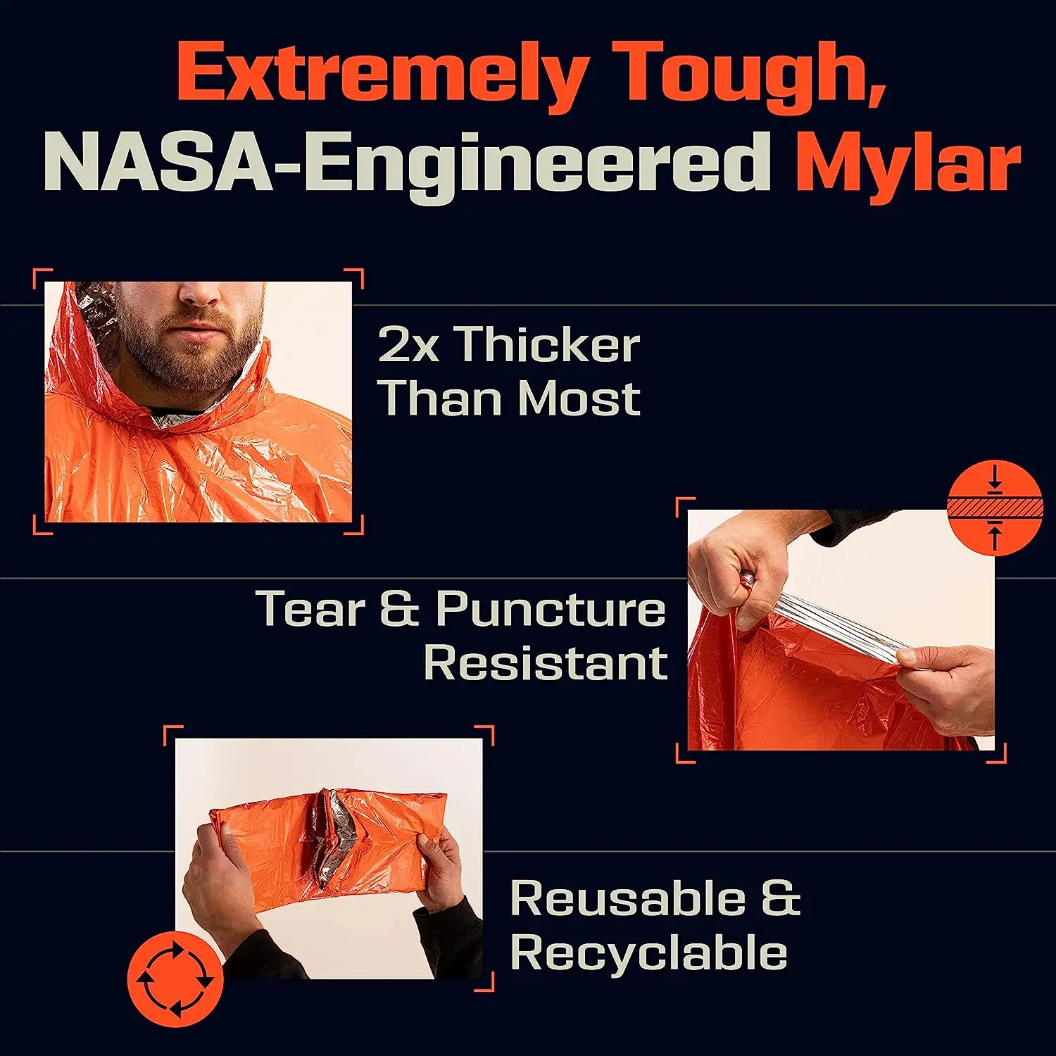 LIFE Emergency Survival Poncho – обзор и цена Survival Blanket Reflective
