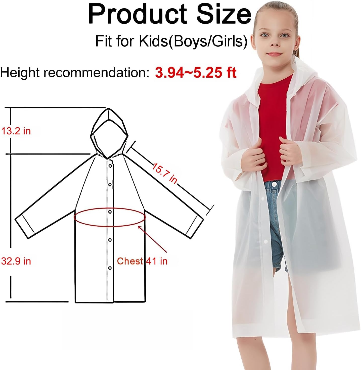 Kids Rain Ponchos Reusable wit – обзор и цена Emergency Poncho Rain