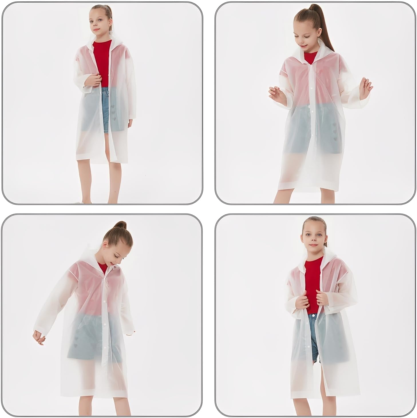 Kids Rain Ponchos Reusable wit – обзор и цена Emergency Poncho Rain